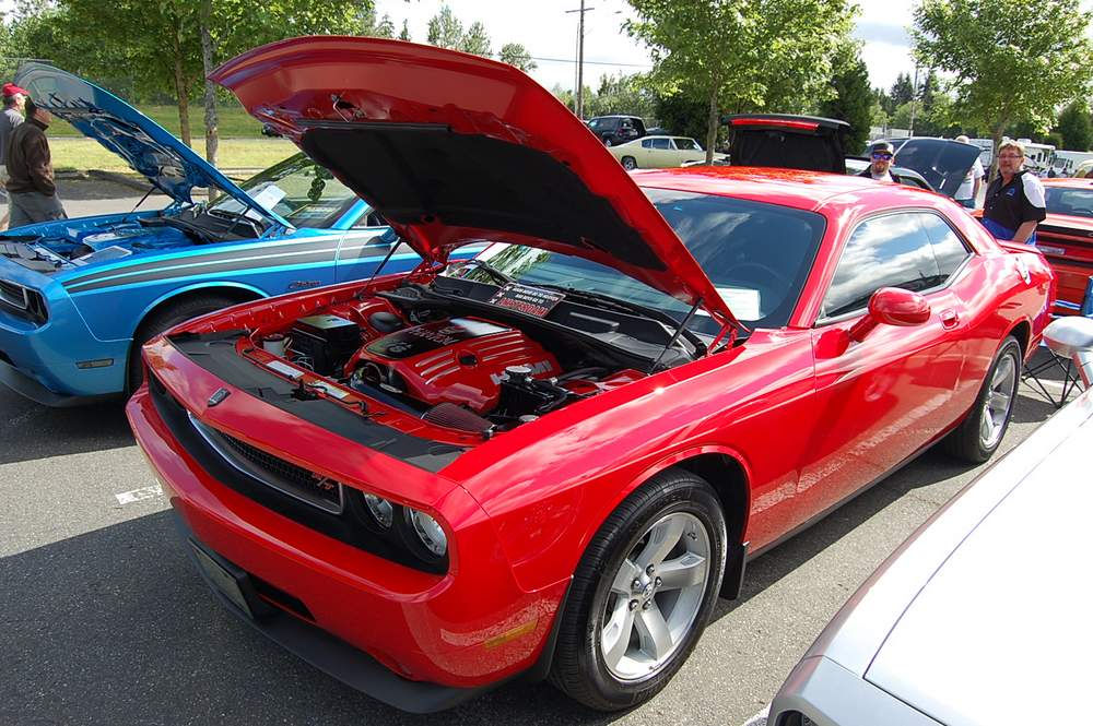 New Dodge Challengers at the 2013 Mopars Unlimited Spring Roundup